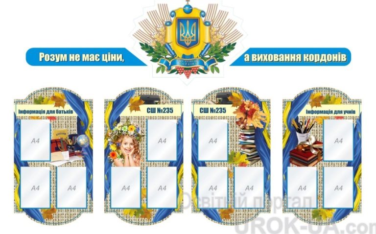 Оформлення шкільного простору для зручності та навчання