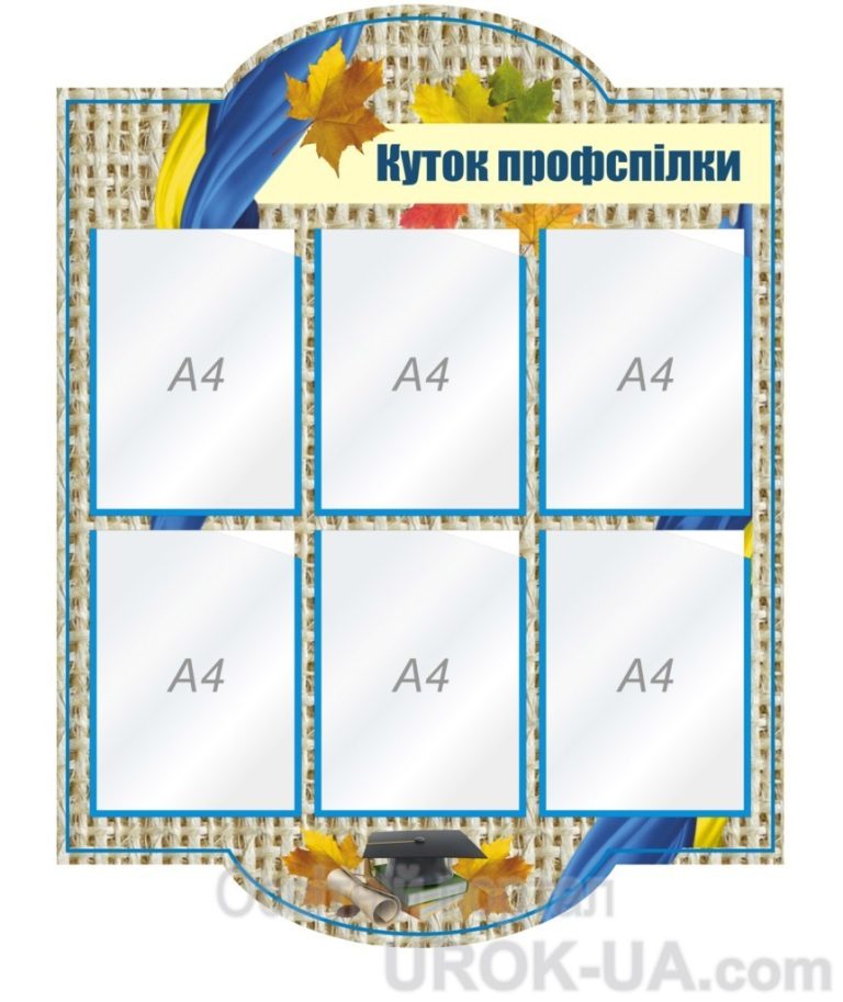 Оновлення дизайну куточка профспілки в шкільному кабінеті.