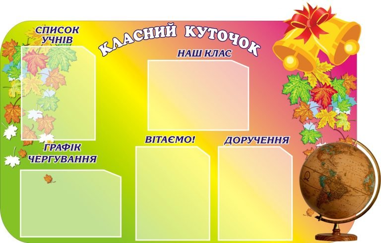 Приклад шкільного класного куточка