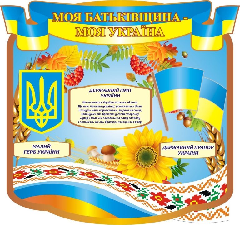 Патріотичний куточок для школи: пишаймося Україною