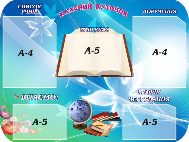 Яскраві ідеї для оформлення класного куточка.