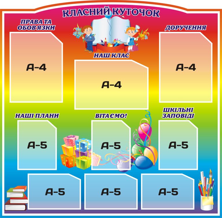 Класний куточок для натхнення та організації навчання