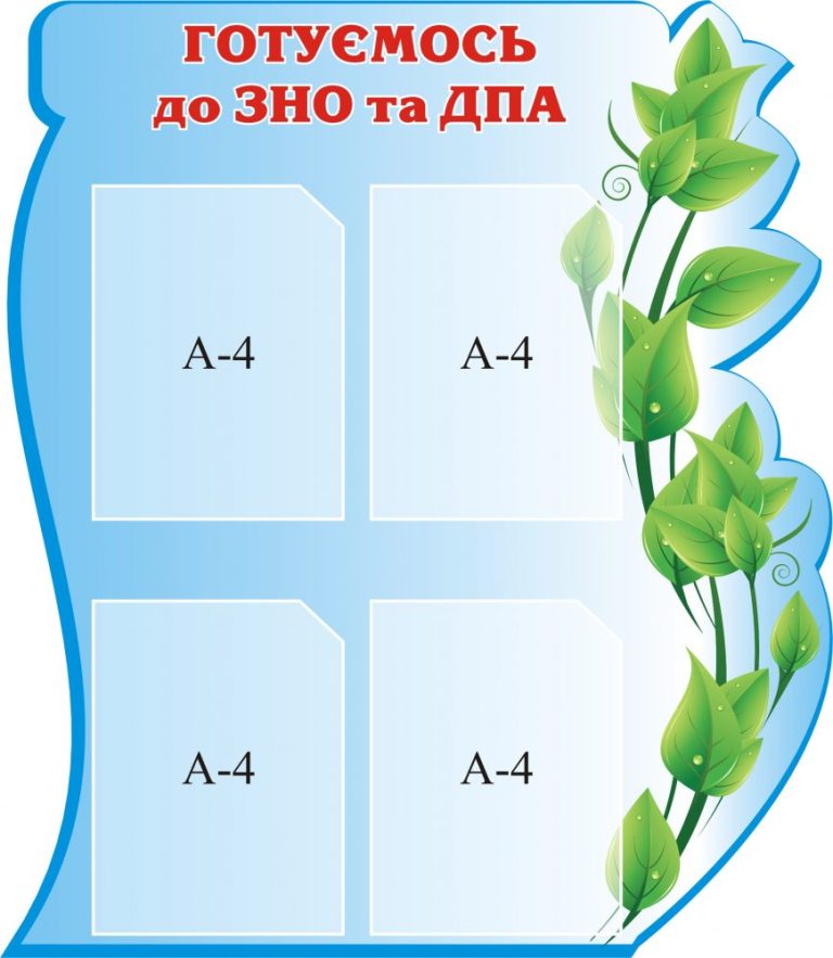 Підготовка до іспитів: стенди для шкільних кабінетів