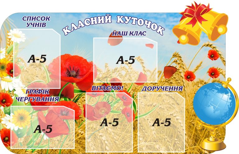 Оригінальні стенди класного куточка