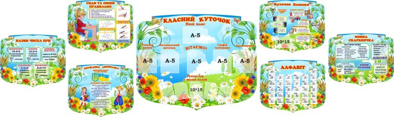 Яскраві стенди для натхнення і навчання школярів