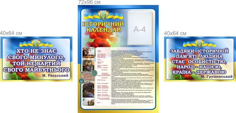 Історичні стенди для натхнення в шкільних кабінетах