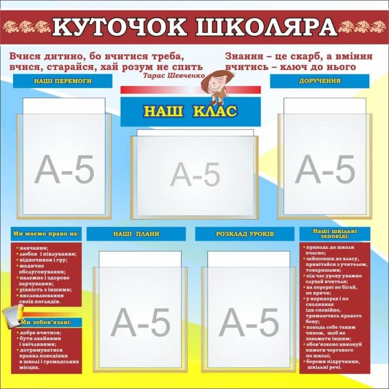 Куточок школяра