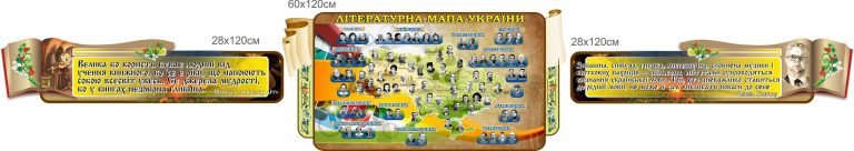 Інтерактивна літературна карта для шкільних класів