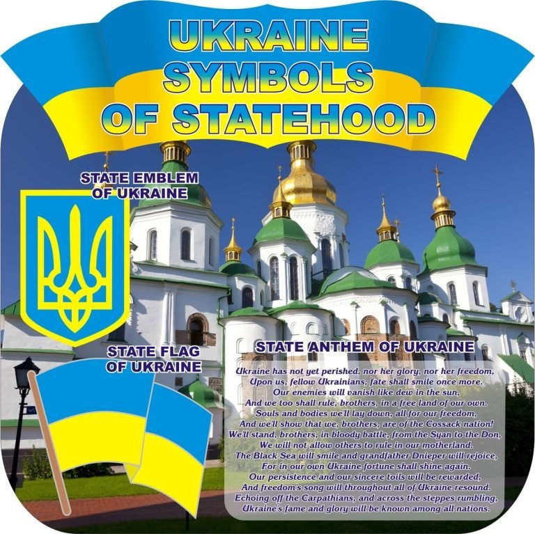 Патріотичний стенд: символи української державності для школи