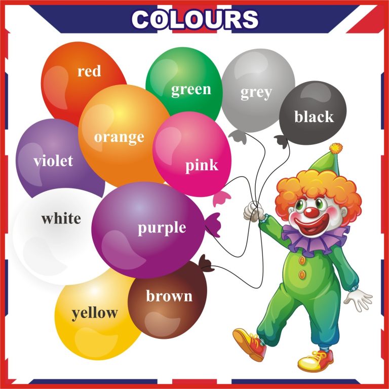 Веселий стенд для вивчення кольорів у школі