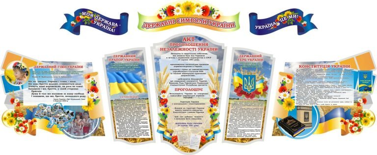 Патріотичне оформлення кабінету: державні символи України