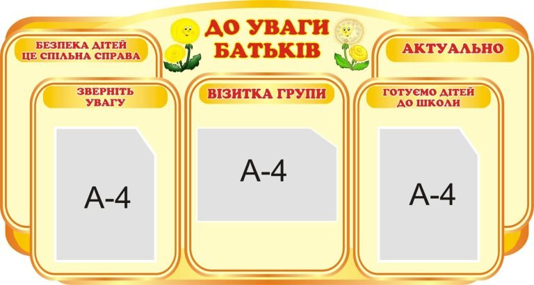 Інформативний стенд: корисна інформація для батьків