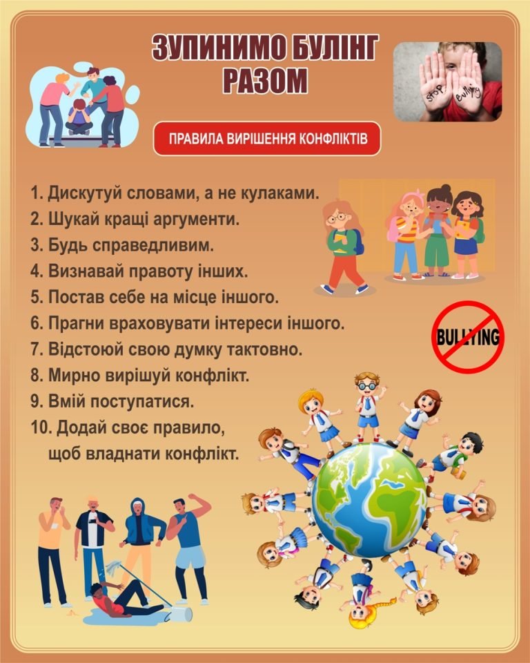 Правила для створення безпечного навчального середовища