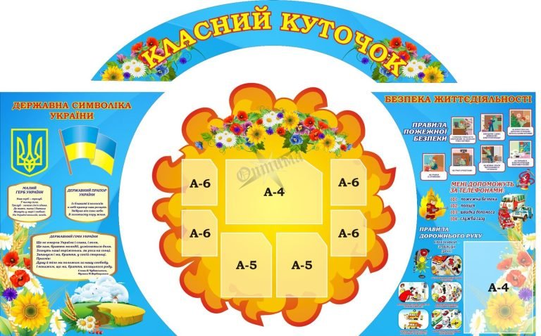 Оформлення куточка класу: яскраво та інформативно